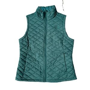 Large The North Face Green Quilted Vest